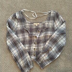 Juniors long sleeve crop top - Sim & Sam - size XS